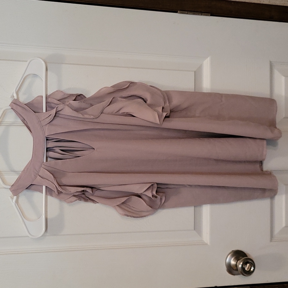 Miss Chievous pale pink sleeveless blouse-size medium